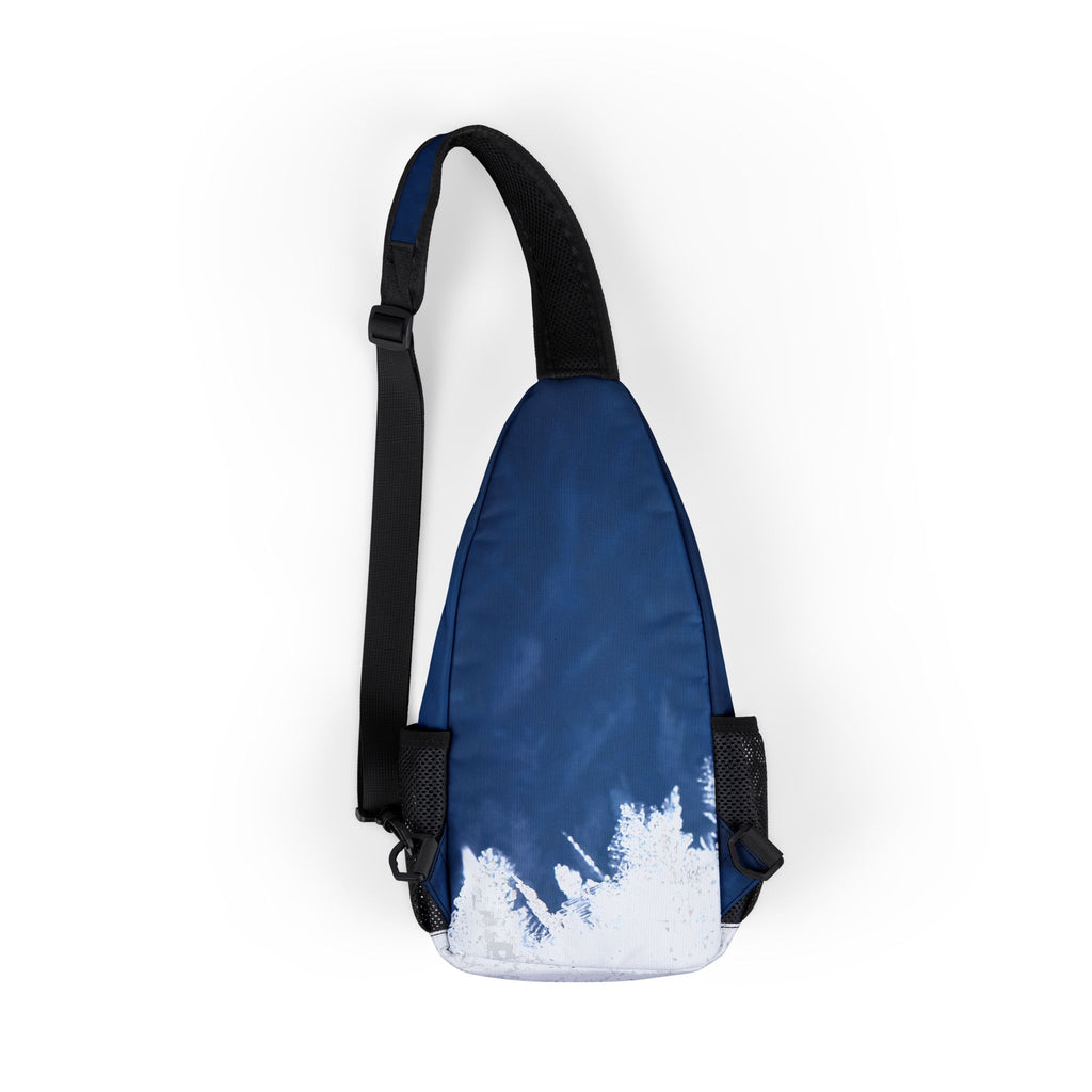 The Paw Bag - Winter Edition / Navy Paw Print Sling Bag