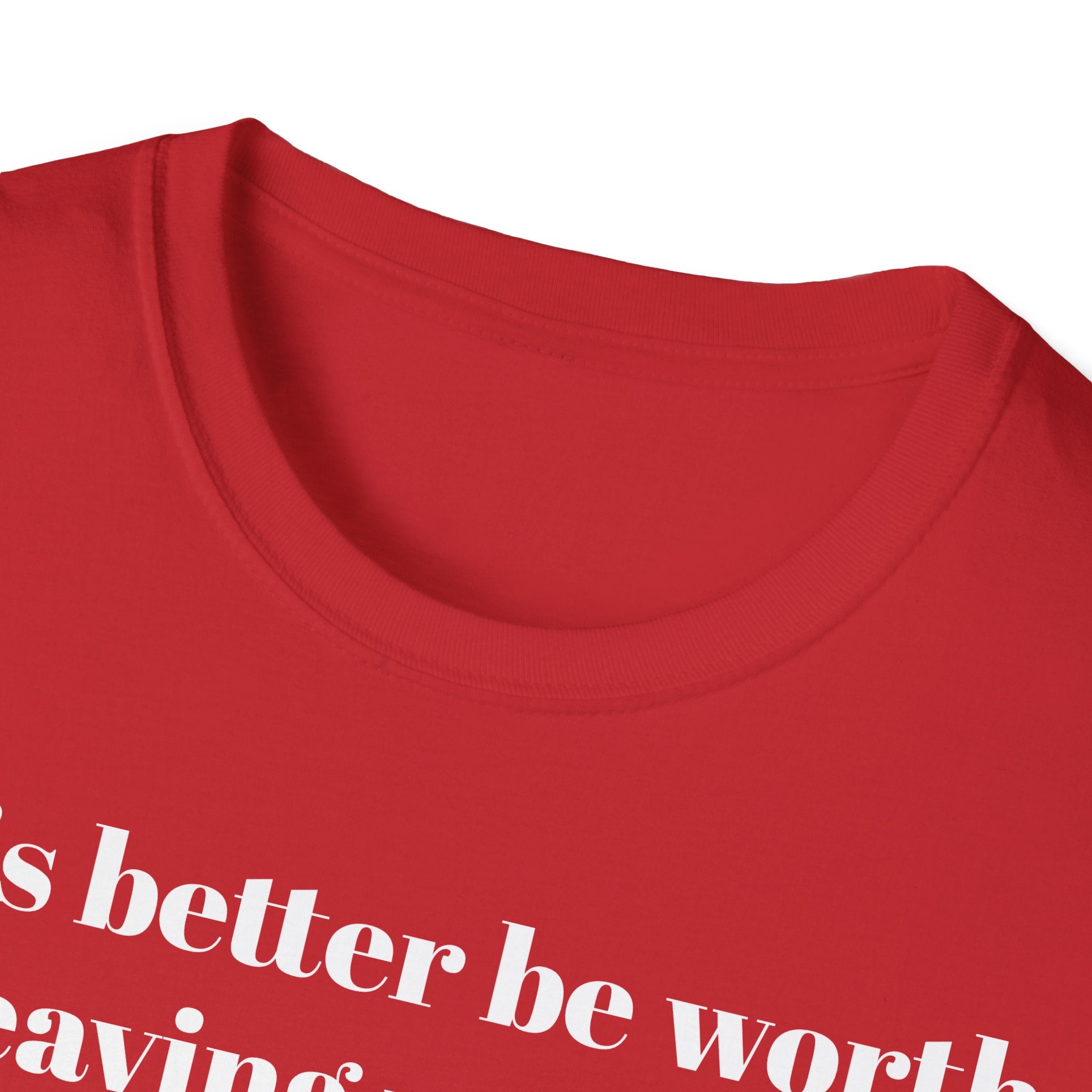 T-Shirt — "This better be worth leaving my dog." Dog Lover Tee